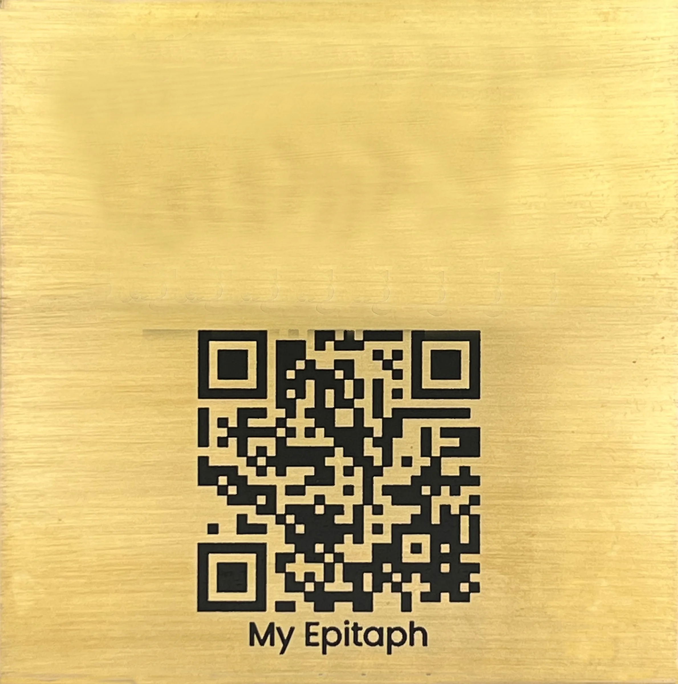 The Heritage brass QR plaque