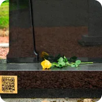 Plaque detail on memorial stone
